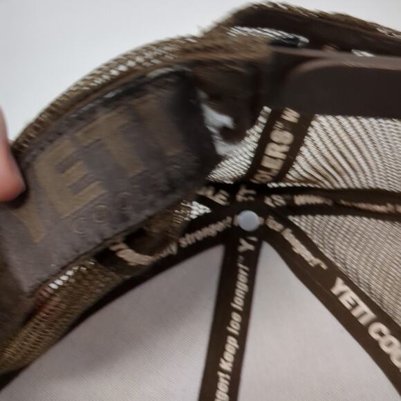 Yeti Coolers Snapback Trucker Hat Multi One Size Adjustable Mesh Back Camouflage - Picture 9 of 9